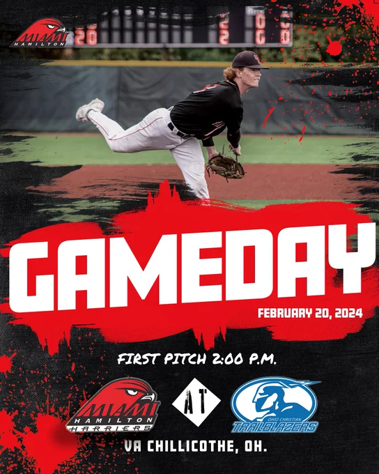 Image from MUH Baseball (@harrierbaseball)