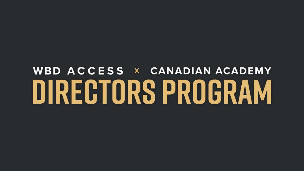 SJIWFF's tweet photo. Applications are open for the @WBDAccess x @TheCdnAcademy Directors Program.
Applications close on Monday, February 26, 2024
#DirectorsProgram
https://t.co/FJmHUdf9WW https://t.co/Hk68AmaNVv
