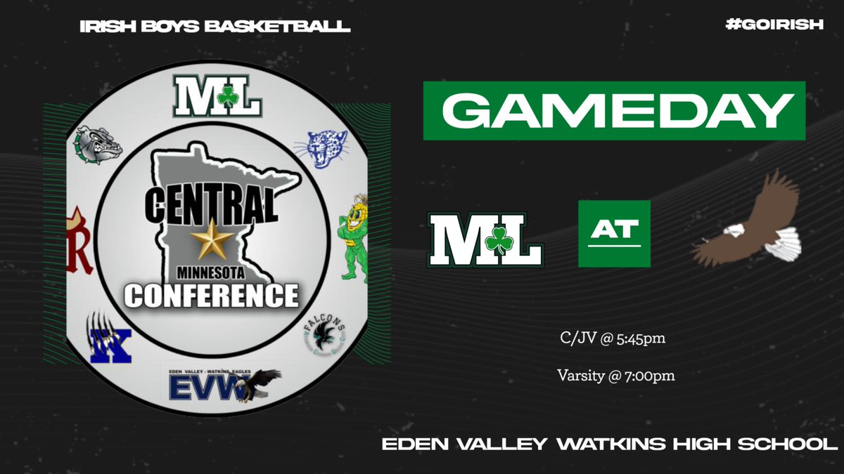 Boys Basketball travels to Eden Valley-Watkins tonight!