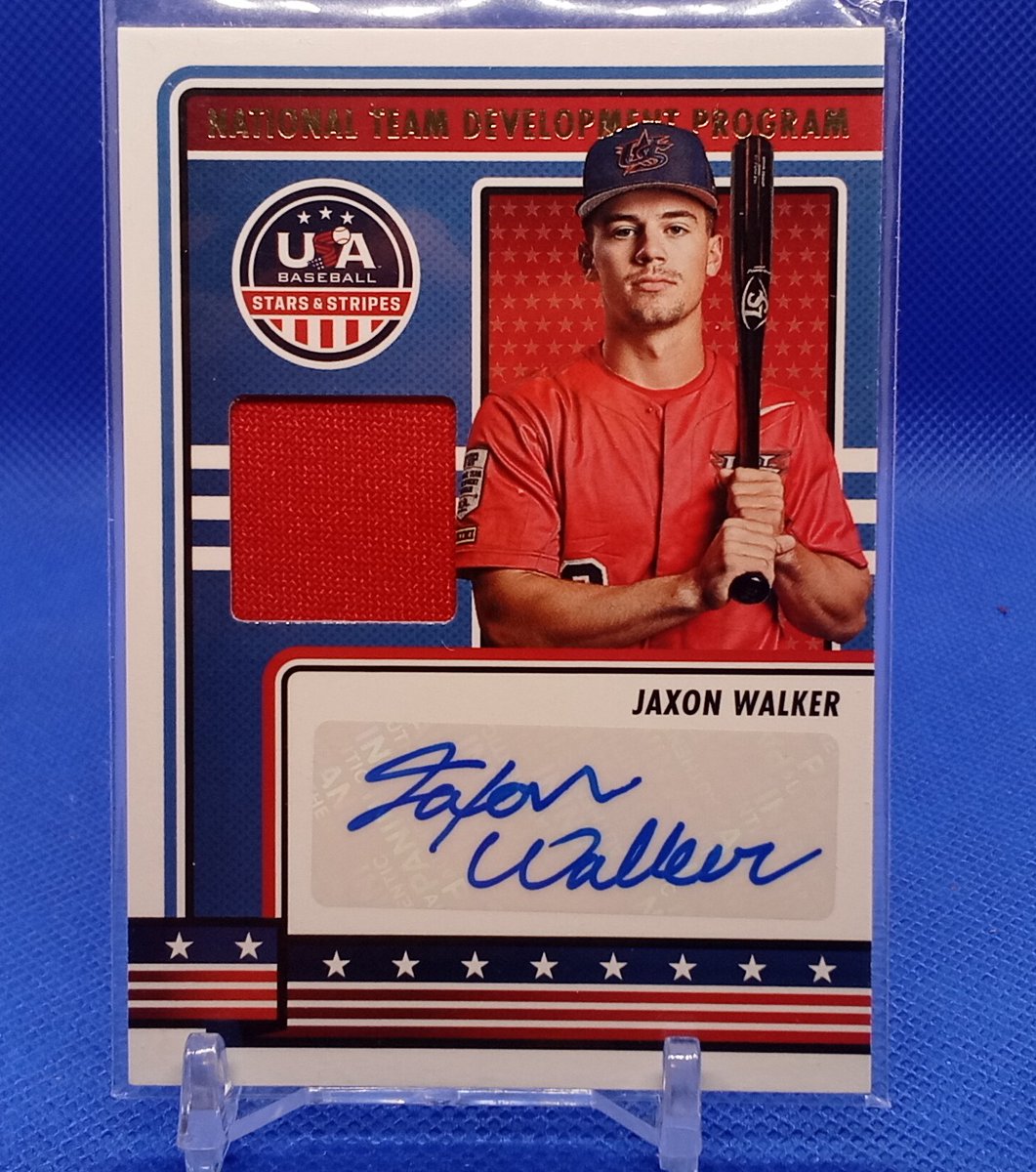 Auction Jaxon Walker auto patch Starting bid $1.00 Bidding ends at 10 pm CT #thehobby