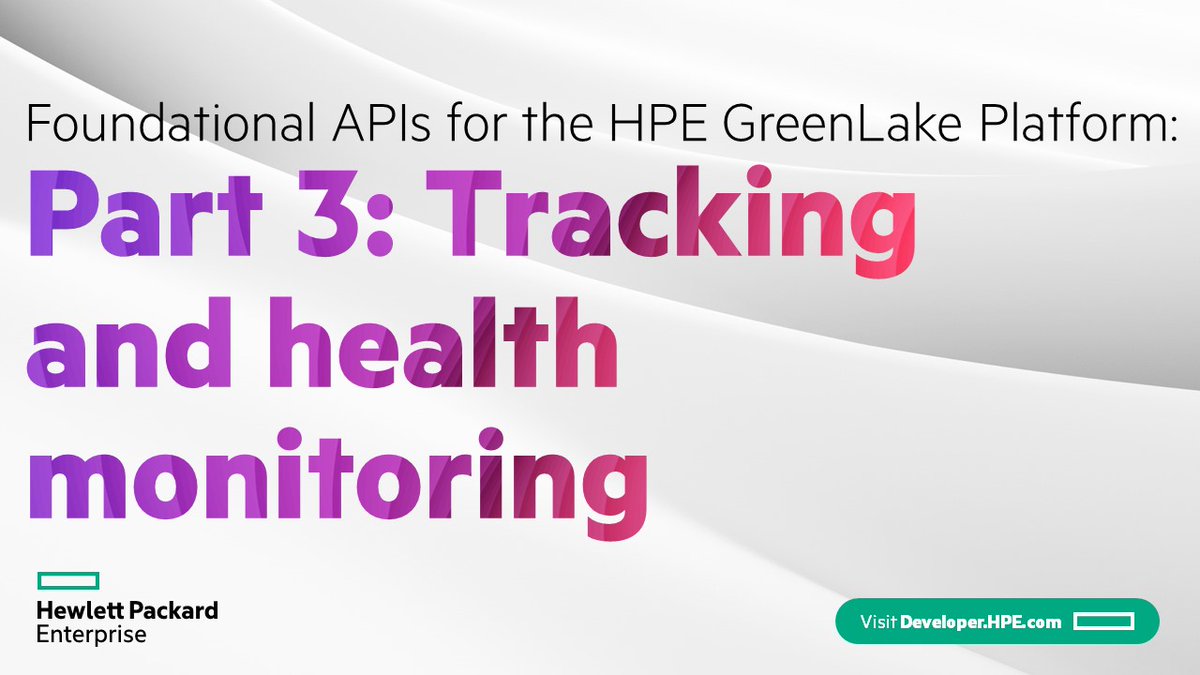 HPE_Developer's tweet photo. Learn to handle activity tracking and health monitoring using the foundational APIs for the @HPE_GreenLake edge-to-cloud platform in Part 3 of this blog series. Read the post now! #HPEDEV https://t.co/8jkQ4hYUQj https://t.co/E0CrGj6Uem