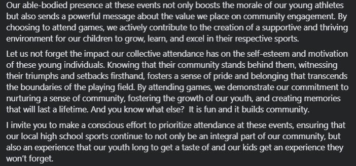redknightcoach's tweet photo. This is shared and so true.  Come and support our next generation! https://t.co/9iomzRhGCQ