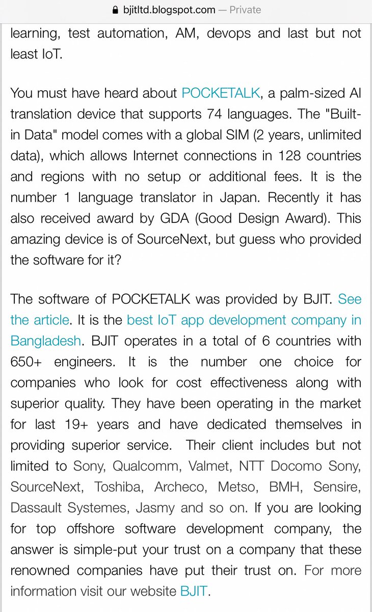 LilBidMan's tweet image. clients include, #Sony, #Qualcomm, Valmet, NTT Docomo, #SourceNext, #Toshiba, Archeco, Metso, BMH, Sensire, Dassault Systems, #Jasmy &amp;amp; so on. 
For more information visit our website #BJIT