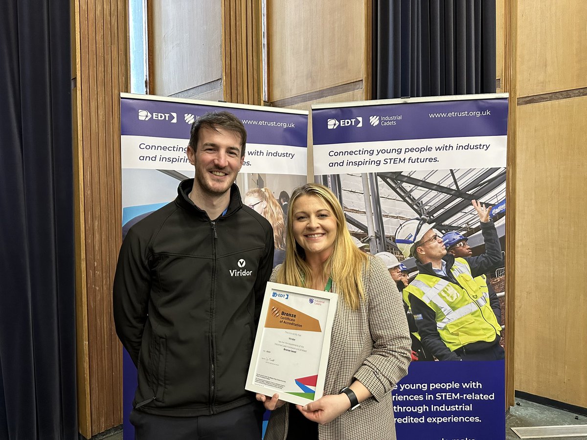 EDTScotland's tweet photo. Thank you to @ViridorUK for continuing to support another fantastic year with us and 13 schools in the #IndustrialCadet Bronze Project in South Lanarkshire! https://t.co/Pf1cpuOGTw
