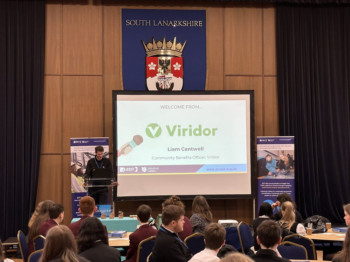 EDTScotland's tweet photo. Thank you to @ViridorUK for continuing to support another fantastic year with us and 13 schools in the #IndustrialCadet Bronze Project in South Lanarkshire! https://t.co/Pf1cpuOGTw