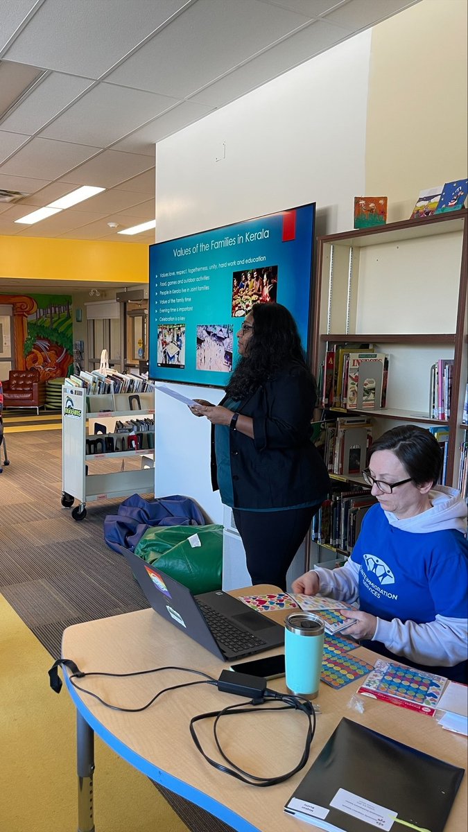Qimmigration's tweet photo. On Friday, a few of our staff members had the opportunity to present to Prince Charles Public School about family traditions around the world!😊 https://t.co/xfkwt2OdB4