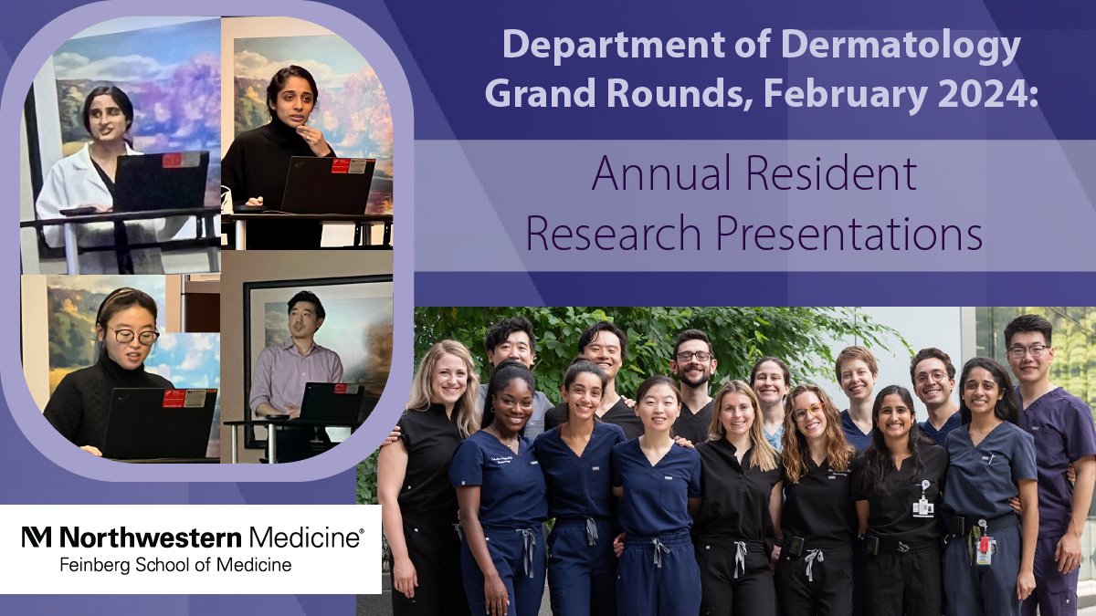 During our Annual Resident Research Presentations, medical faculty and researchers convene with our residents to discuss the latest in #dermatology  technology and techniques in February's grand rounds gathering. 
Learn more about our #MedEd programs: feinberg.northwestern.edu/sites/dermatol…