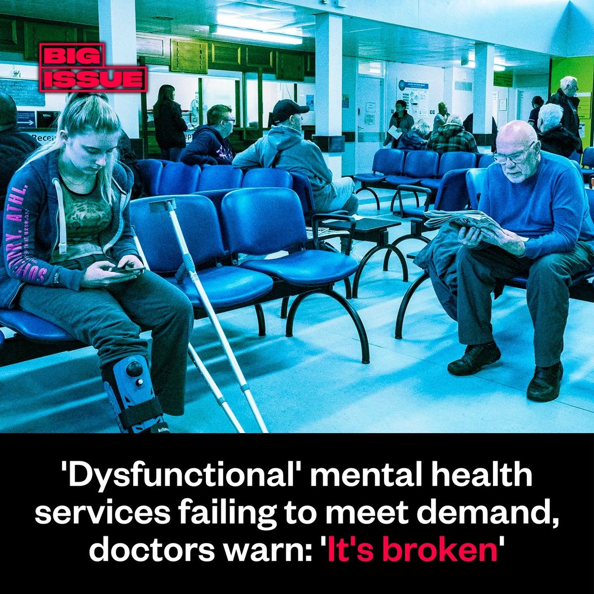 England’s mental health services are “in crisis”, doctors have warned, with surging demand pushing services to breaking point 🏥⚕️

A new <a href="/TheBMA/">The BMA</a> report paints a dire picture ⤵️

bigissue.com/news/social-ju…