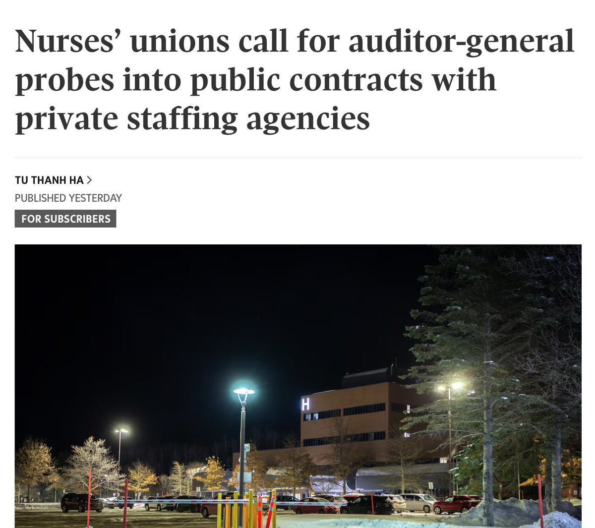 Wow. 👋👋👋 to #nurses and nursing unions across Canada.
theglobeandmail.com/canada/article…
#nurses #fraud #Bill124 #accountability