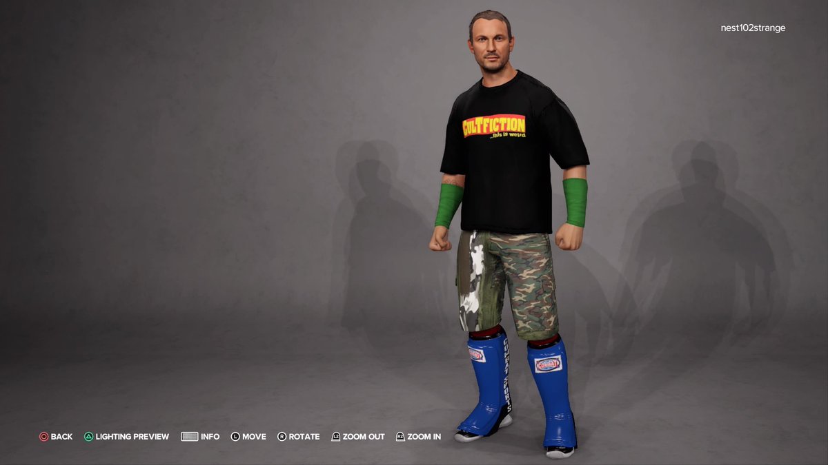 Lucky 13 @NeoShooter is available for download by @mtbd215 & @therambojuggalo #CZW @WWEgames #2K23 #2K24 #custom #caw @combatzone #NationOfIntoxication #CultFiction