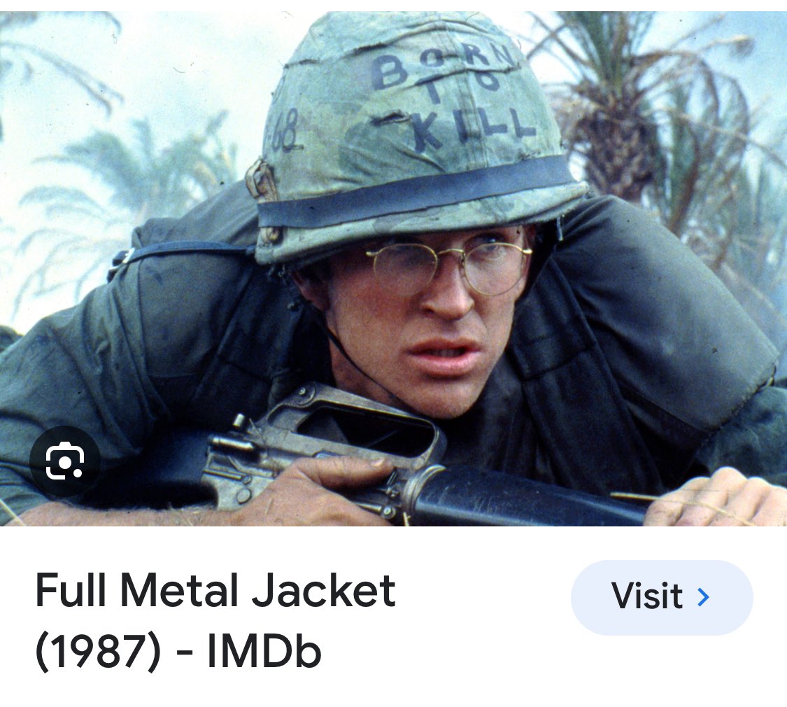 goc_34 on X: Went to the movies to see Full Metal Jacket, on our