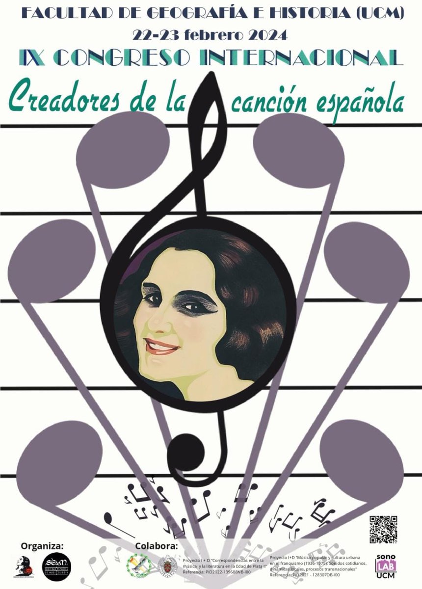 Os recordamos que mañana tenéis cita doble en el Salón de Actos de @UCM_fghis con el Departamento:

🎶 A las 11:00 Seminario de filología e interpretación musical de la ópera italiana del siglo XVII

🎤A las 17:45 concierto inaugural del congreso Creadores de la canción española