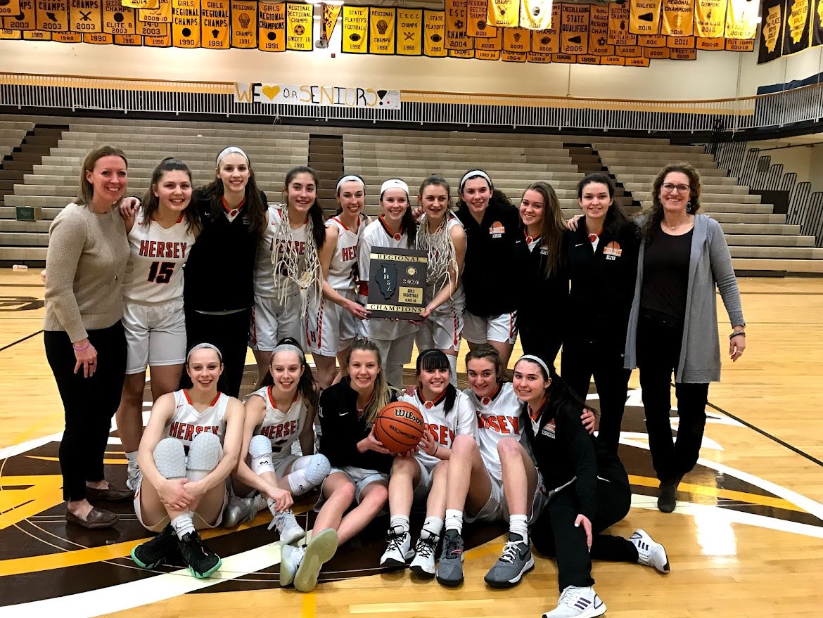 Flashback to 2020 Regional Champs! Wishing the best of luck to @HerseyGBball at Sectionals tonight 🏀🔸🟤🔸