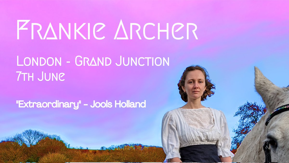LONDON 🩷 have I got a gig for you! a magical venue, I'm so excited to share my music with you there Get tickets now if you can and hugely help me and the venue and everyone in-between :) 🪩 grandjunction.org.uk/events/frankie… @grandjunctionW2 @FolkLondonMag #london #electrofolk
