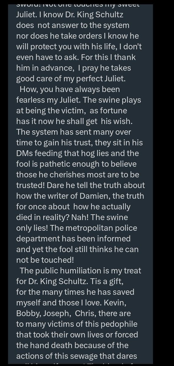 LivingDestinyRP's tweet photo. || The Assassins of Montague  asked me to share this publicly  #PedoInTheSun  And fir the record  if anyone shoots the messenger,  I'm Rasputin  hard to kill so read a book on how they got him before  you try! @jokerfreak1973
A message from the Assassins of the house of Montague+ https://t.co/BQjetRKlaB