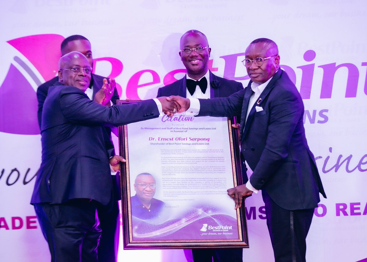 bestpointsl's tweet photo. BEST POINT SAVINGS AND LOANS HOLDS 10TH ANNIVERSARY DINNER AND AWARDS NIGHT

#10years #anniversary #dinner #awardsnight #appreciation #pioneer #selflessservice #Despite #Despitemedia #utvghana #BestPoint #YourDreamOurBusiness https://t.co/o0NjaHKcgp
