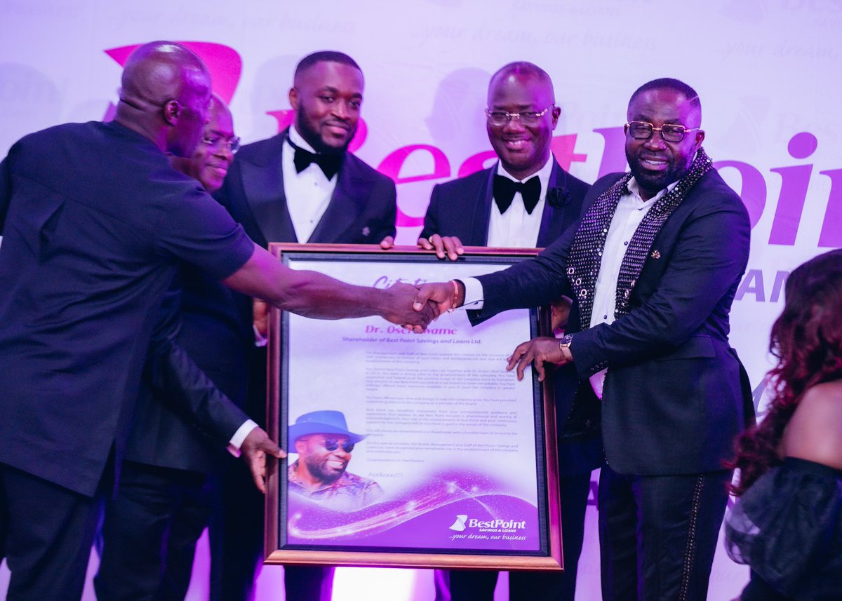 bestpointsl's tweet photo. BEST POINT SAVINGS AND LOANS HOLDS 10TH ANNIVERSARY DINNER AND AWARDS NIGHT

#10years #anniversary #dinner #awardsnight #appreciation #pioneer #selflessservice #Despite #Despitemedia #utvghana #BestPoint #YourDreamOurBusiness https://t.co/o0NjaHKcgp