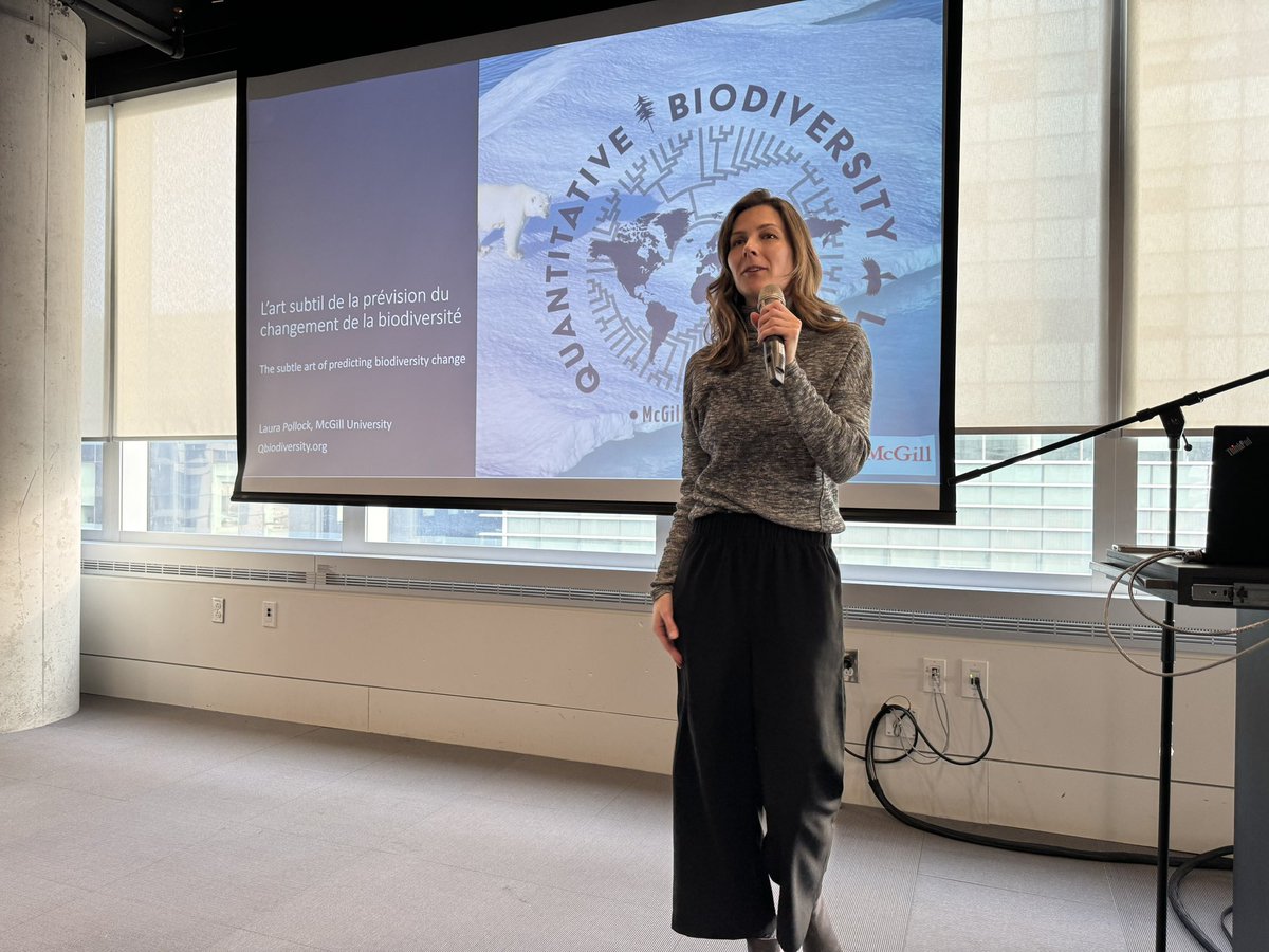 bio_diverse's tweet photo. Fantastic opening keynote by @Lajosy0 
at @csbq_qcbs conference #CSBQ2024
 “The subtle art of forecasting #biodiversity change”

Rich insights on the strengths + limits of species distribution models for projecting and protecting Canada’s biodiversity (eg. 30 x 30). https://t.co/woN1YnPPSg