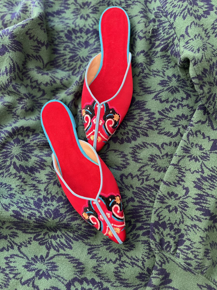 Tibet flat mules from Suzhou Cobblers.