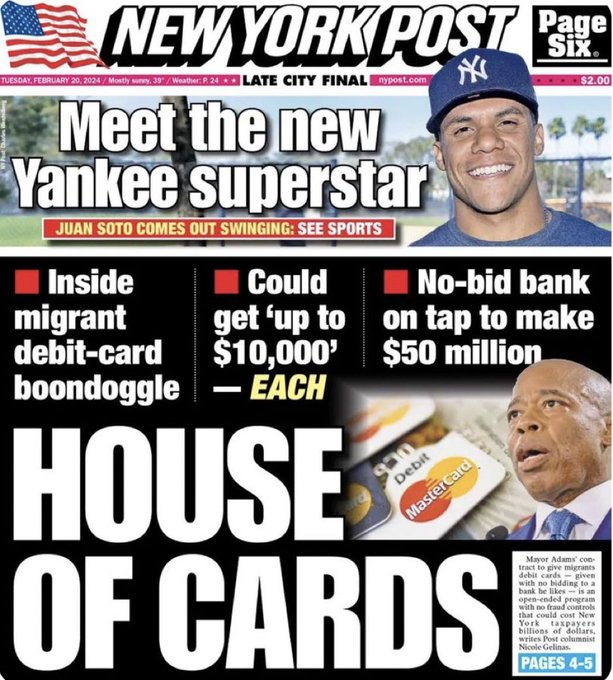 CONFIRMED: ⚠️New York City introduces a debit card program that provides UP TO $10,000 to undocumented immigrants..

THOUGHTS?
