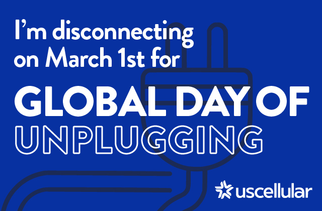 SocialStacey10's tweet photo. March 1 is Global Day of Unplugging and UScellular is encouraging everyone to participate and reset their relationship with tech. For every social share, the company is donating to Unplug Collaborative, up to $50,000. Click here to learn more. #usccemp https://t.co/KDS4zhQtO3 https://t.co/3ttJ0Seri6