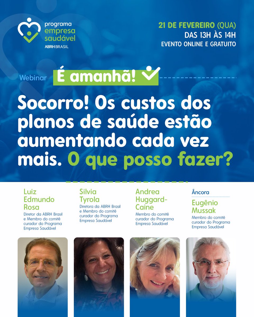 A contagem regressiva começou! Junte-se a nós amanhã para explorar soluções eficientes para os desafios de saúde corporativa. Inscreva-se agora e prepare-se para adquirir soluções práticas dos maiores especialistas do setor. lpa.nitro.news/XKhN7/wrh3c/