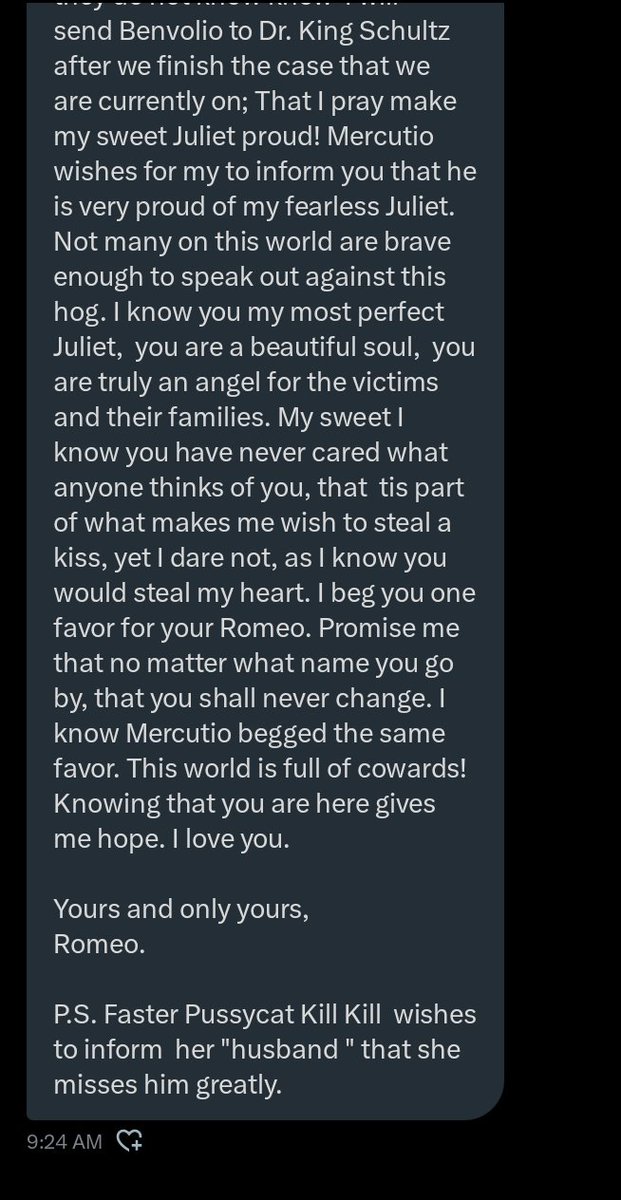 LivingDestinyRP's tweet photo. +Message  from the Assassins  of the house of Montague Continued.  #PedoInTheSun 
You and Romeo @jokerfreak1973 you better be happy I love you two and stop making me the girl! https://t.co/Q9xJDC0E6u