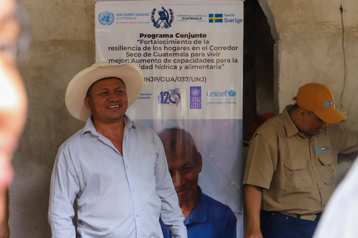 📍La microcuenca Quebrada Guaraquiche está priorizada en el Programa Conjunto del Corredor Seco, financiado por @SwedeninGT e implementado por @MagaGuatemala y @SecretariaSESAN, con la cooperación técnica de @FAO🇬🇹, @OPSGuate, @unicefguatemala y @PNUDGuatemala.