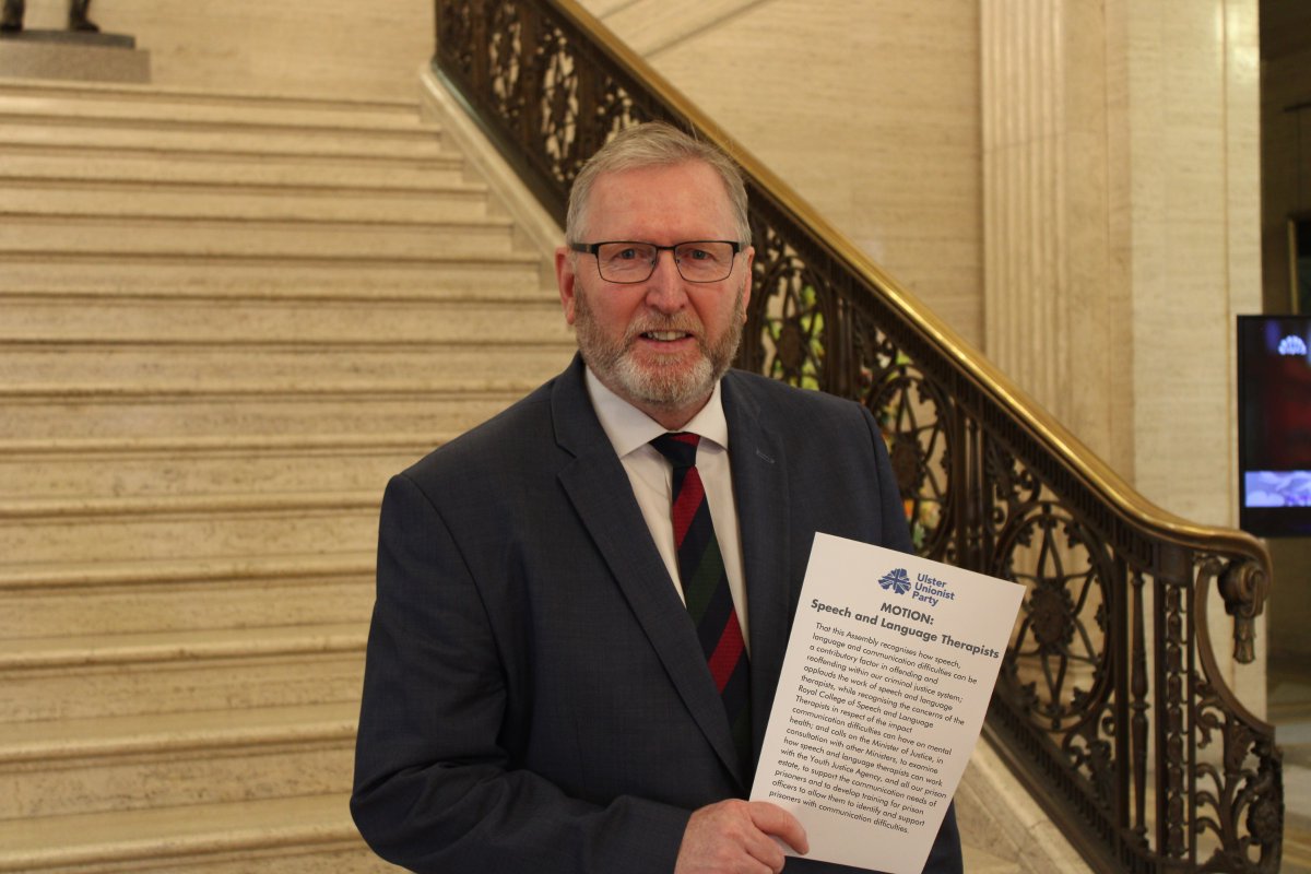 ✅MOTION PASSED A motion from UUP Leader Doug Beattie MC MLA on speech and language therapy within the justice system in order to improve mental health and communication within prisons and reduce re-offending has been passed in the Assembly today. @RCSLT #makeNIwork