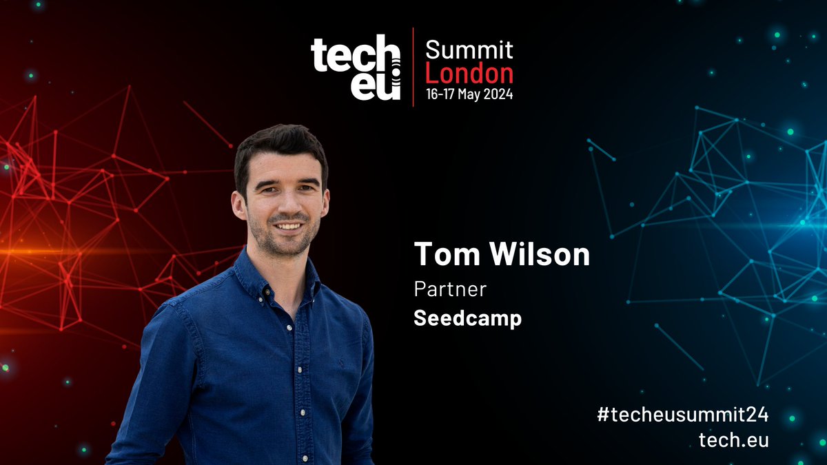 Tom Wilson (<a href="/tom_wils/">Tom Wilson</a>), Partner at <a href="/seedcamp/">seedcamp</a>, will be joining us at the Tech.eu Summit London 2024.

Join us to give and take inspiration!🚀
tech.eu/event/2024/sum…