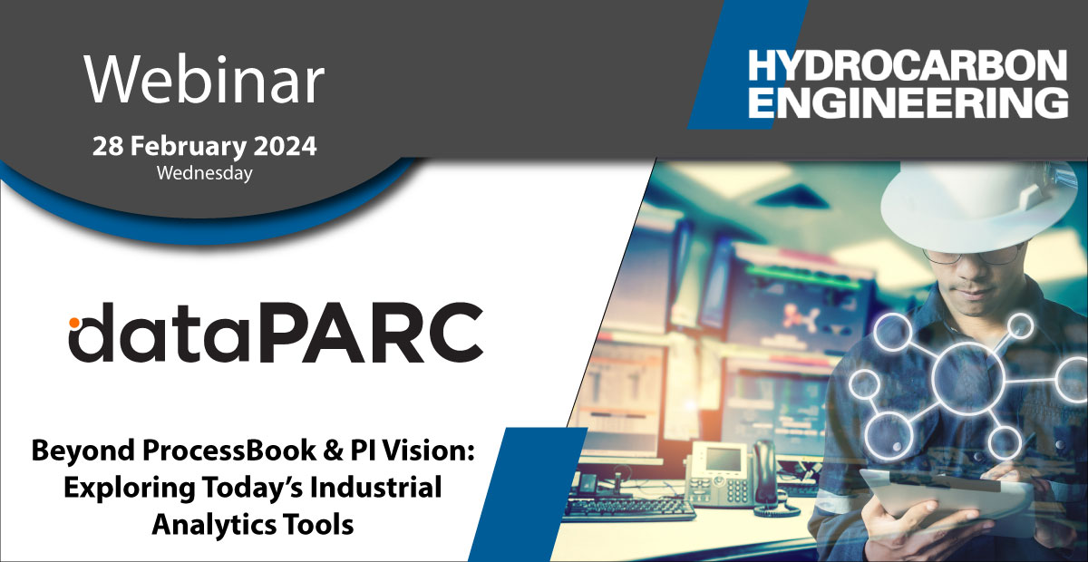 HydrocarbonEng's tweet photo. .Hydrocarbon Engineering is hosting a #dataPARC webinar in one week. Click here to secure your free place: https://t.co/zgFSpMZ9Nr

dataPARC experts will discuss methods for migrating from legacy industrial analytics systems like ProcessBook, and introduce the solutions that it offers in this space.

#IndustrialAnalytics