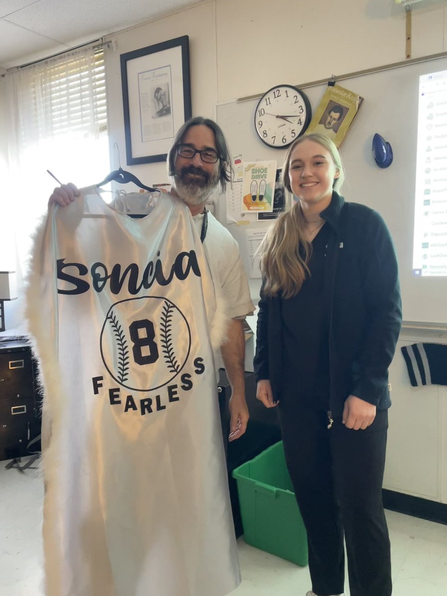 GAME DAY VS. Marshall. We play tonight at 7pm at NISD Field #1 so come out and support! Today I gave my cape out to Mr. Yarborough, the absolute best english teacher for the past two years, and a great supporter! <a href="/CoachHalli/">Becca Halliburton</a> <a href="/clarkcoachkelly/">Coach Kelly</a> <a href="/jordangoins07/">Coach Jo</a>