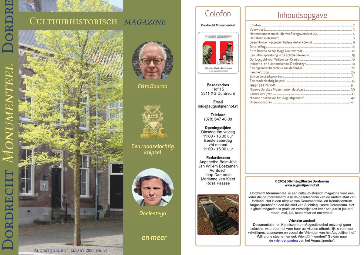 Een opmerkelijke archiefvondst! Over 10 dagen onthullen we in ons (gratis!) e-Zine hoe Dordrecht het in 1572 aan Willem van Oranje beloofde oorlogsgeld bij elkaar schraapte.  Ook lezen? Hier kunt u zich aanmelden: augustijnenhof.nl/tijdschrift