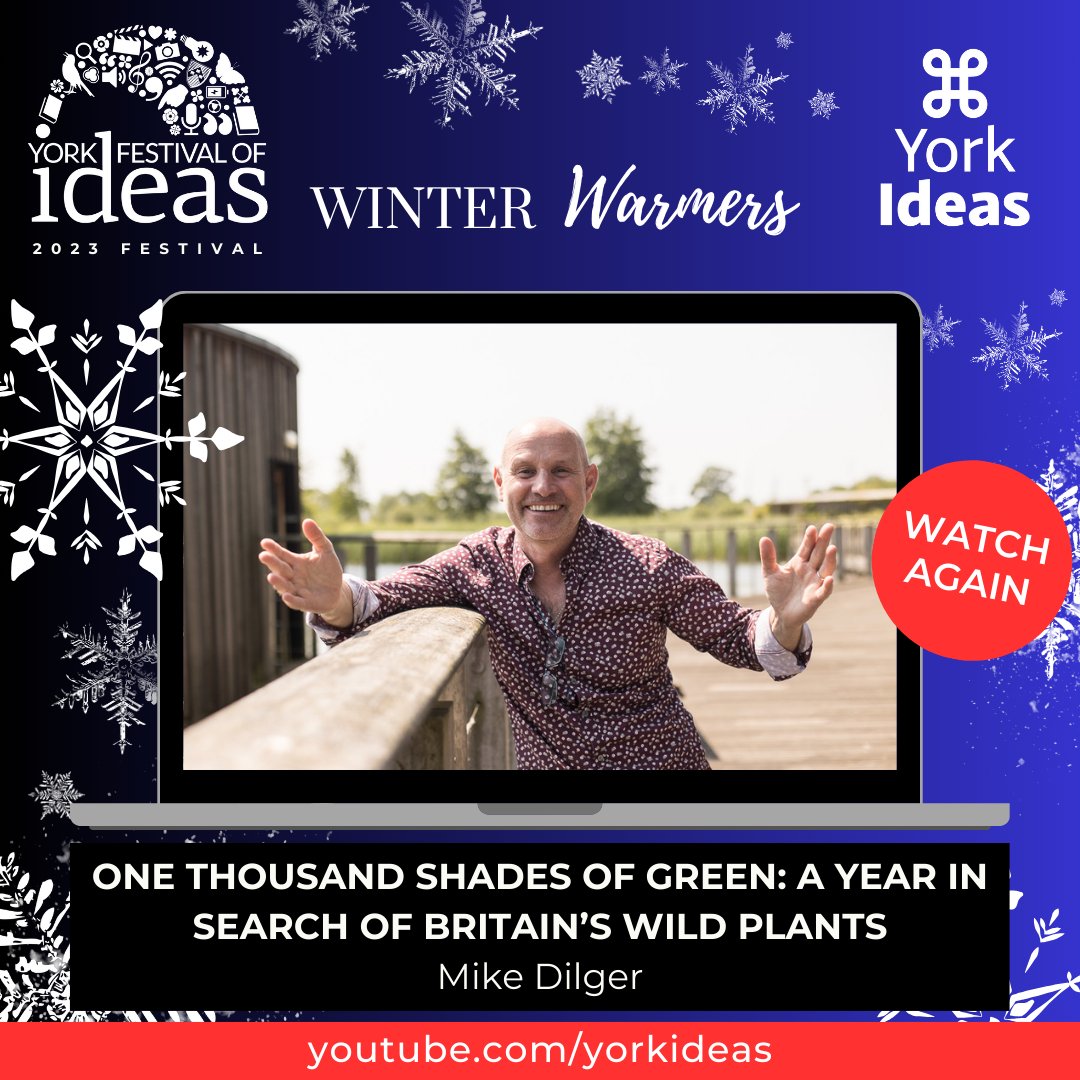 With spring (hopefully) on the horizon, our final Winter Warmer is a celebration of the amazing flora of the British Isles with ecologist and BBC Countryfile presenter Mike Dilger. See you at York Festival of Ideas 2024 in June! ow.ly/MQcU50Qt4Ly #YorkIdeas