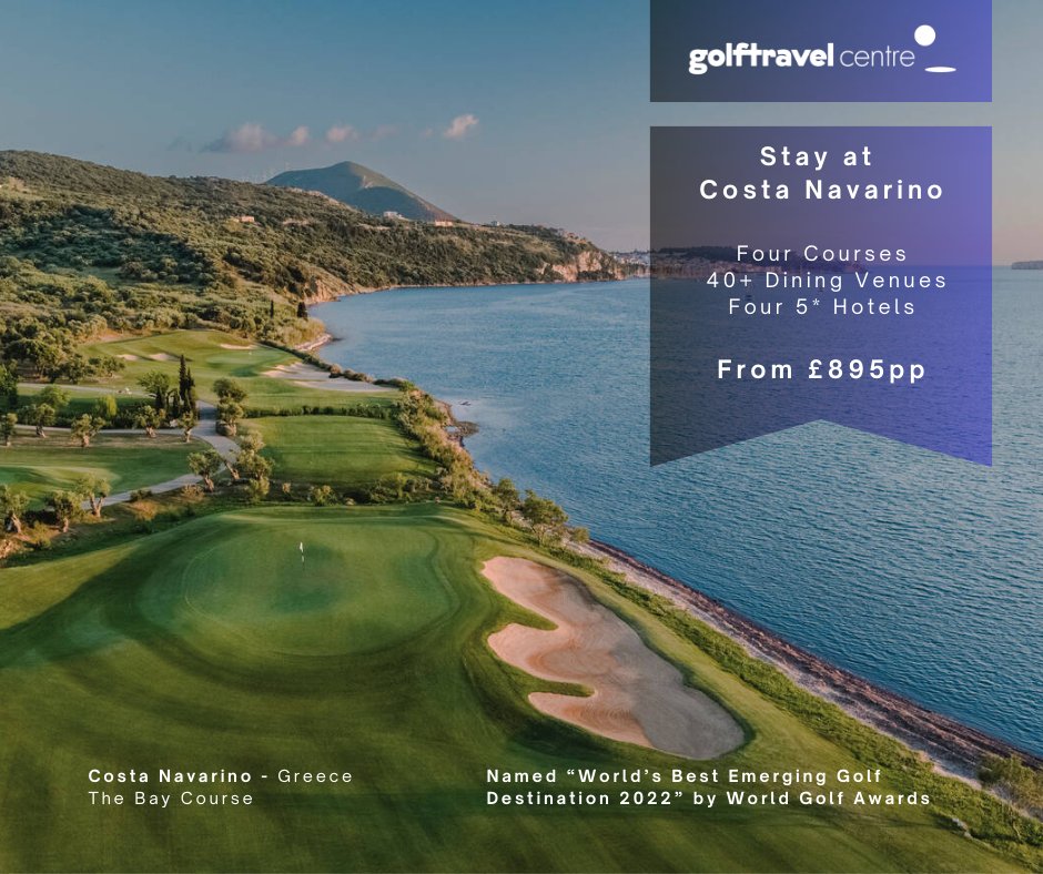 ✍️ Golf Travel Centre Recommends: Costa Navarino, Play the NO.1 Golf Resort in Greece 🇬🇷 ⛳️

5 Nights B&amp;B, 3 Rounds + Buggies from £895pp!

View &amp; Enquire Offers Now ➡️: bit.ly/3NPFksu

#GolfTravelCentre #CostaNavarino #GolfResort #Greece #Travel #Golfing #LuxuryTravel
