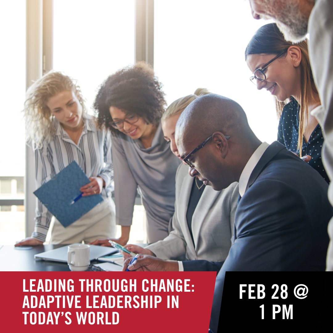 Want to learn how to adapt to change as a leader? Join the UGA Career Center on Feb. 28th for Leading Through Change: Adaptive Leadership in Today's World. A virtual webinar on understanding the dynamics of change and how to lead during it. Register: godaw.gs/jGNA50QzBCo
