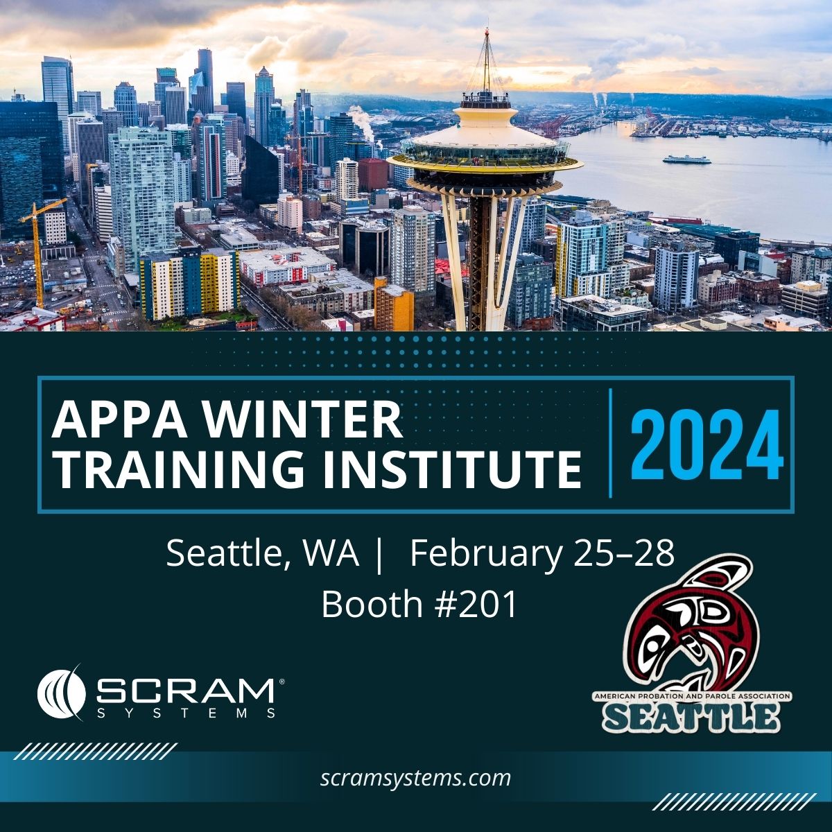 The SCRAM Systems suite of electronic monitoring solutions helps probation departments like yours support & supervise clients easily and efficiently! Stop by Booth 201 at the APPA Winter Training Institute next week to learn more! #APPA2024 #CommunityCorrections #Probation