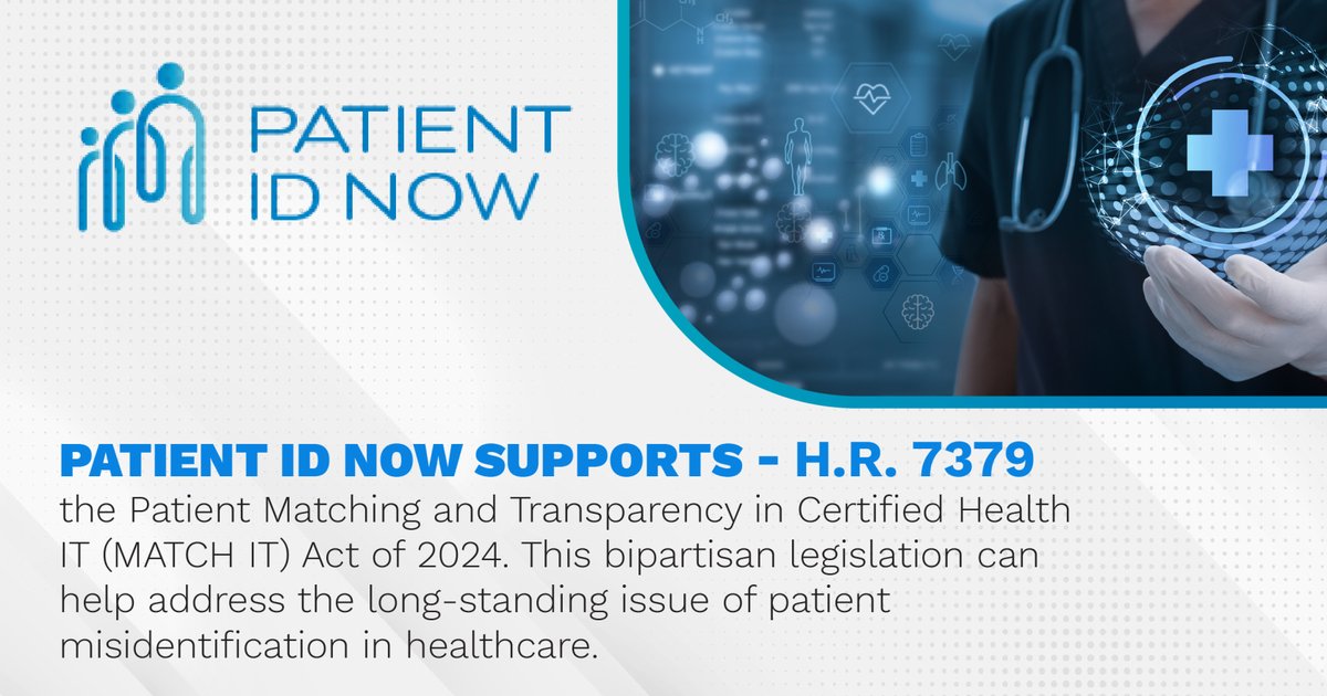 PatientidN's tweet photo. The @PatientidN coalition strongly supports the MATCH IT Act (H.R. 7379) introduced by @MikeKellyPA &amp; @RepBillFoster. Read the coalition's statement on the bill here: https://t.co/Uqt8bhCPPT #PatientIDNow https://t.co/zm0z2I7oUl