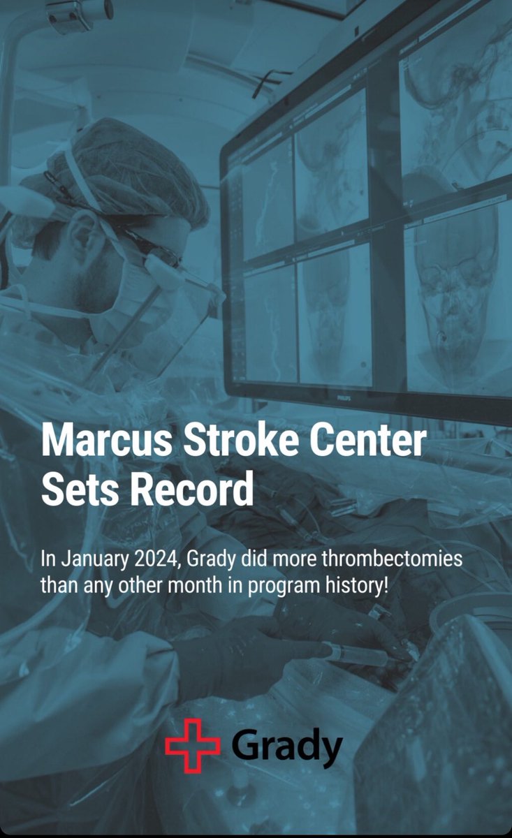 👏 Kudos to the incredible Grady NIR team for a busy month of dedicated service, helping stroke patients & their families. Your commitment to excellence in stroke care is commendable💪. Remember the warning signs of stroke: FAST ➡️Time to ☎️911. Early intervention saves lives!
