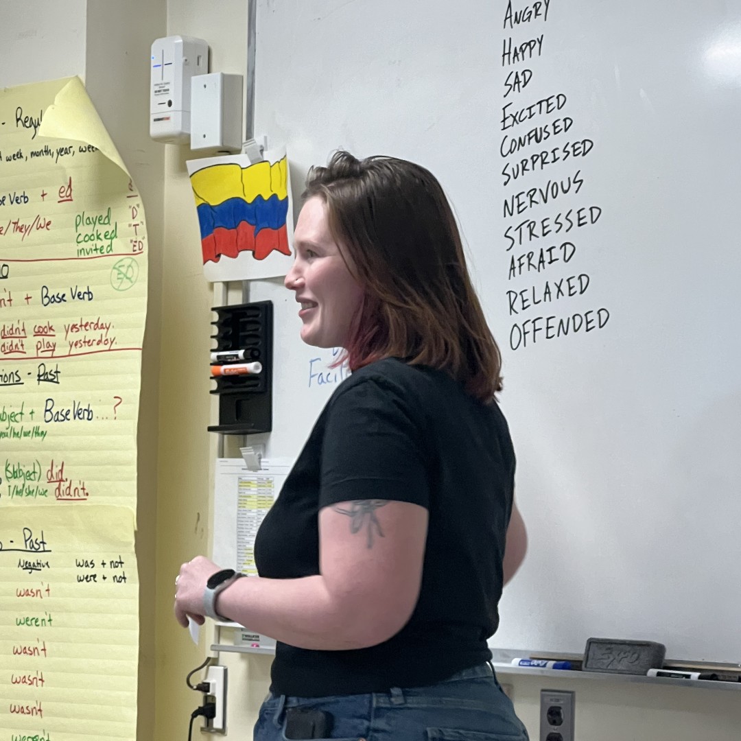 Kudos to <a href="/company_one/">Company One Theatre</a> for using theatre to support all Boston Adult Technical Academy students! We sat in a class where students identified others’ emotions and considered how to respond when they show up in the workplace. #BPSArts4All #artsed