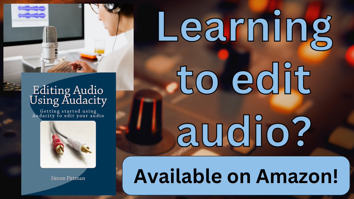 Learning how to use Audacity to record/edit shows?

My book is ideal for beginners - with full colour pictures/examples to help you get started.

Only £10 and available from Amazon at:
amazon.co.uk/Editing-Audio-…

#communityradio #hospitalradio #broadcasting