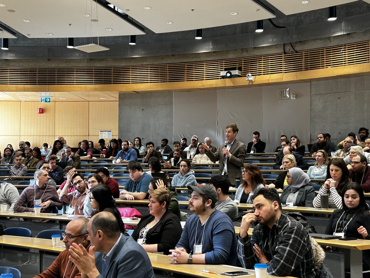 Research Day 2024 has officially started! Dean <a href="/kishawyHA/">Hossam kishawy</a> and President <a href="/DrStevenMurphy/">Steven Murphy</a> welcomed our guests for a day of learning and knowledge sharing. President + CEO of <a href="/ElexiconEnergy/">ElexiconEnergy</a> Indrani Butany kicked us off as the keynote on supporting #electrification in Ontario