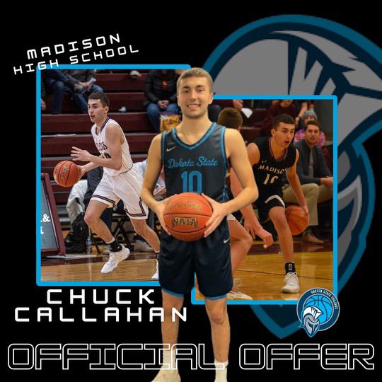 After a great visit, I am blessed to receive an offer from <a href="/DakotaStateMBB/">Dakota State Men's Basketball</a>  Thanks <a href="/CoachDameLuna/">Damien Luna</a> and <a href="/DarrenTighe20/">Darren Tighe</a> for the great visit!