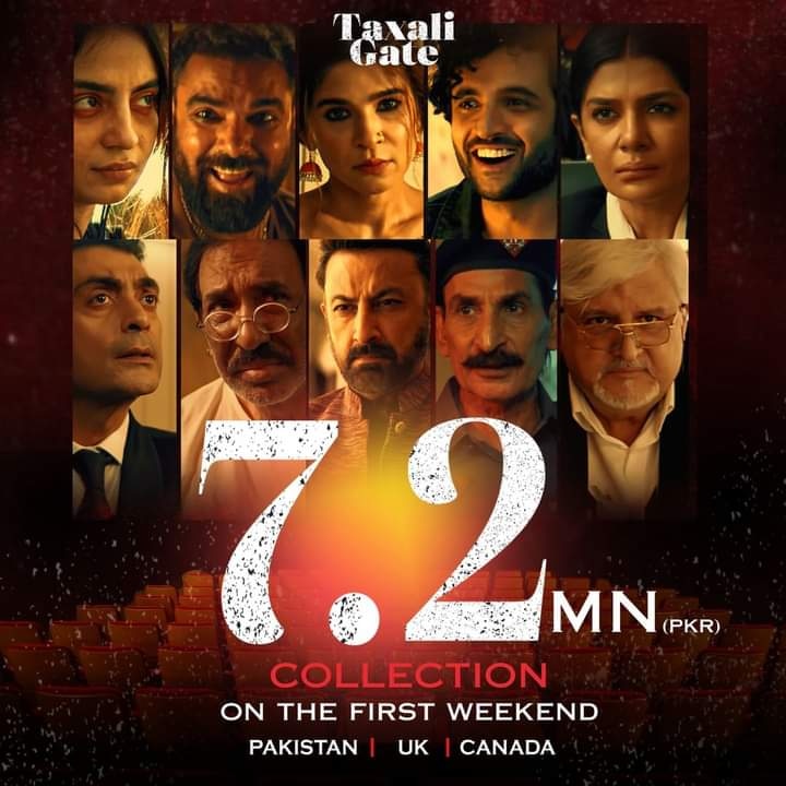 Taxali Gate Boxoffice Collection is out now 🔥, with a fantastic boxoffice collection of 72 lac PKR on its opening weekend.

Starring: Ayesha Omar, #YasirHussain, #MeharBano, #UmerAalam, <a href="/OmarIffat/">Iffat Omar Official</a>, Nayyer Ejaz, Abu Aleeha, Babar Ali, #IfitkharThakur, #Alyykhan

#TaxaliGate