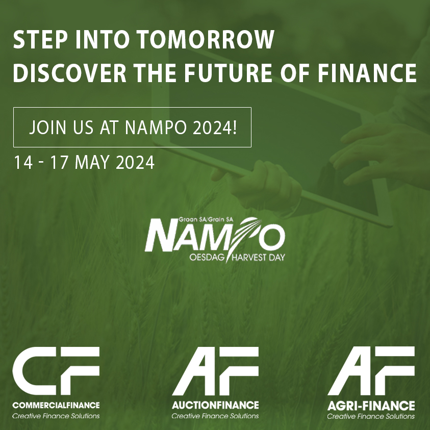 Step into tomorrow and discover the Future of Finance!

Want to learn more? Contact Catherine Claassens at 📷 (076) 843 1644 or 📷 cath@com-fin.co.za. You can also visit the NAMPO website: grainsa.co.za/pages/nampo
Let the countdown to NAMPO 2024 begin!
#NAMPO2024