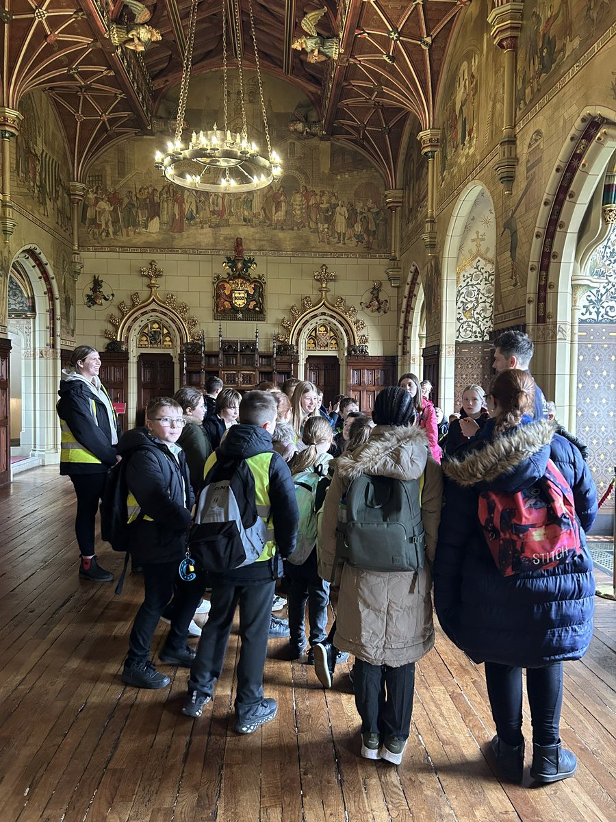 LlanFach2024's tweet photo. What a fantastic day at Cardiff Castle for Year 6 to launch our new Castles expedition. Diolch Elizabeth and Jodi @cardiffcastle https://t.co/EbWzwFc0ic