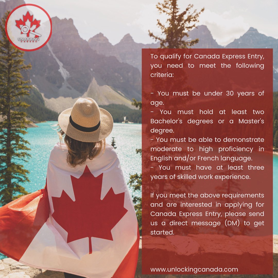 Looking to move to Canada 🇨🇦, do you think you have what it takes? Visit our website today for a one-on-one consultation. unlockingcanada.com