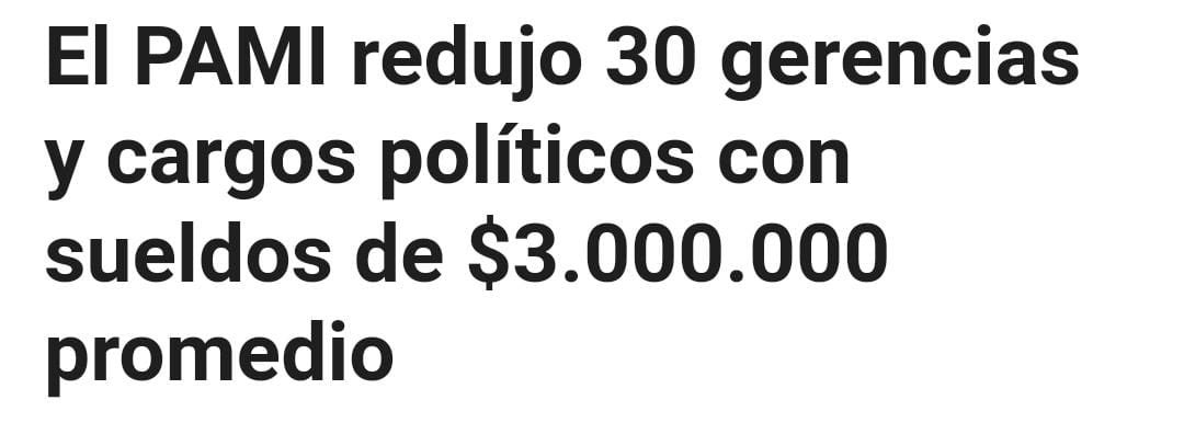 📞TELÉFONO PARA AXEL

El Gobierno barrió a los militantes pagos de La Cámpora en PAMI: 

Eliminó el 75% en Secretarías
Eliminó el 33% en Gerencias 
Eliminó el 20% en Subgerencias.

Kicillof debería hacer lo mismo con IOMA, que la llenó de ñoquis y ahora es un desastre.