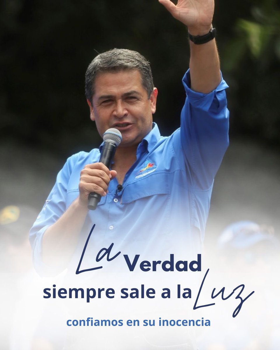 Hoy es un día importante en nuestras vidas y en la millones de hondureños que vieron todo el esfuerzo y compromiso de <a href="/JuanOrlandoH/">Juan Orlando H.</a> por devolverle la paz y seguridad a las familias hondureñas. 

Este es un proceso injusto, basado en las mentiras de los narcotraficantes aliados