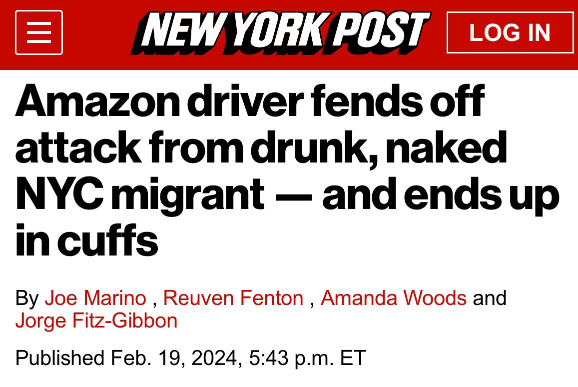 NYC Police arrest Amazon driver after he was attacked and robbed by an illegal alien. New Yorkers aren’t allowed to defend themselves.